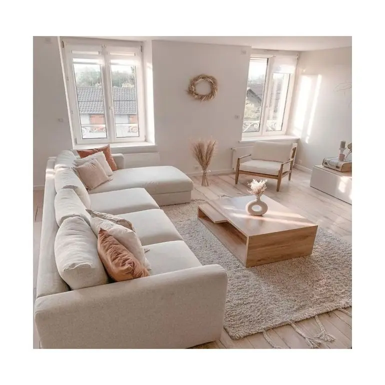 Мебель для гостиной на заказ удобный тканевый диван в европейском стиле комбинированный