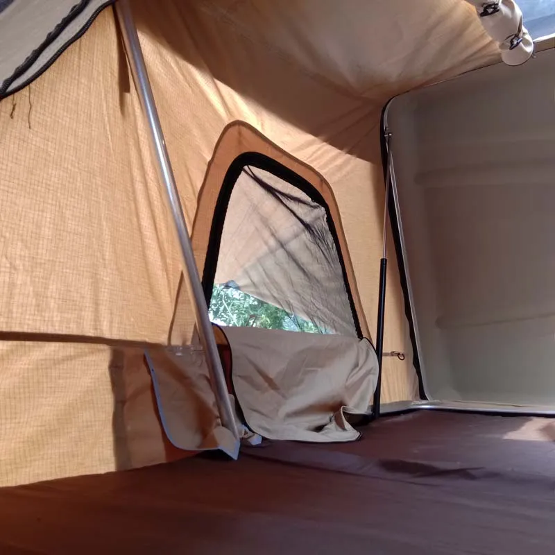 Monster4WD 2 to 4 person Large Side Open hard shell roof top tent with annex room