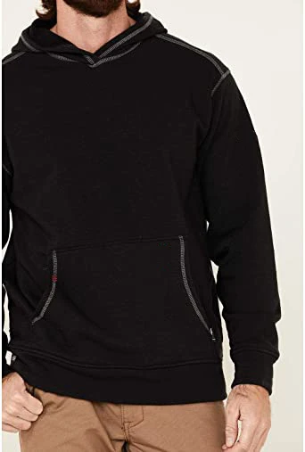 Customized FR Polar Tec Hoodie Mens Durable Wind and Water Repellent Sweatshirt warm sweatshirt with hoodie and kangaroo pocket