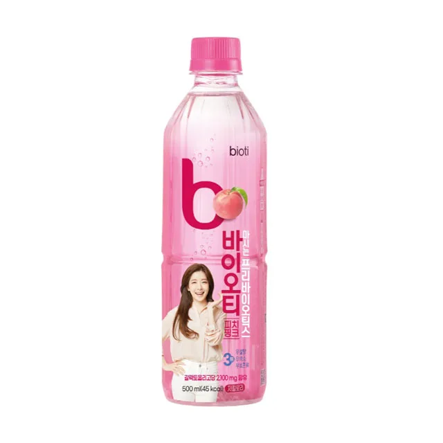 
Peach flavor refreshing prebiotics beverage healthy low calorie drinks made in Korea 