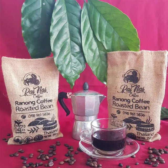 
Ban Rai Nai Ranong High Quality Coffee Beans Arabica& Robusta Roasted 