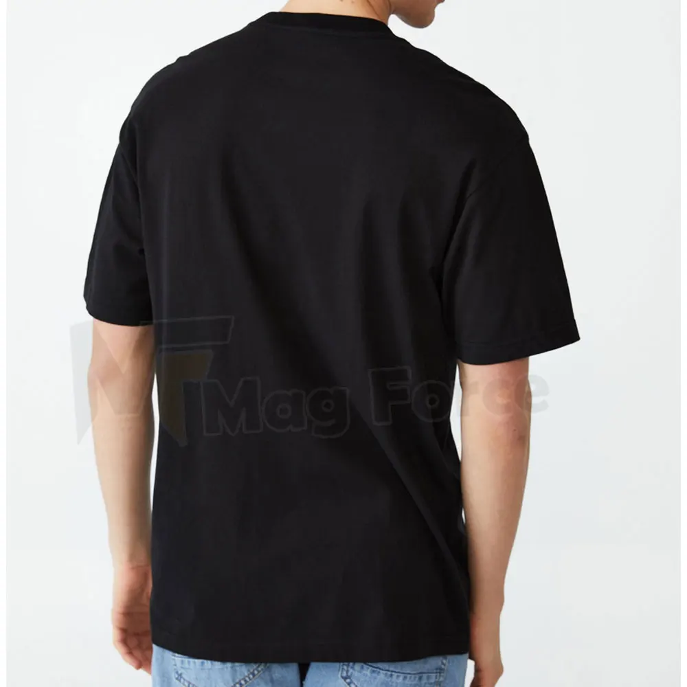 Slim Fit Shirts Sleeve T Shirt For Men O Neck Black Color Summer Wear Men T Shirts With Custom Design