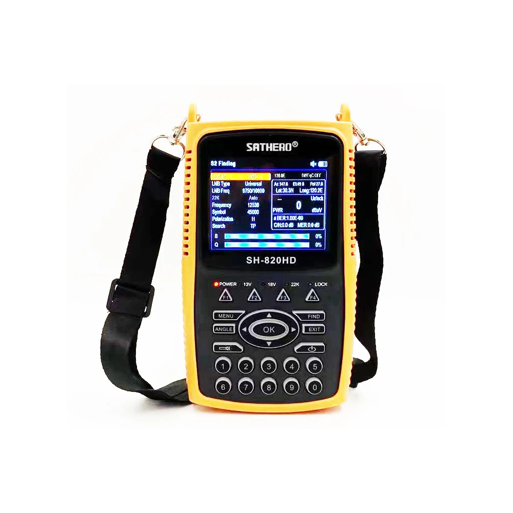 SATHERO SH-820HD DVB-S2 лучше Satlink 6980 Цифровой спутниковый Finder метр Finder h.265 satlink ws-6933 kpt-716ts satlink st-5150