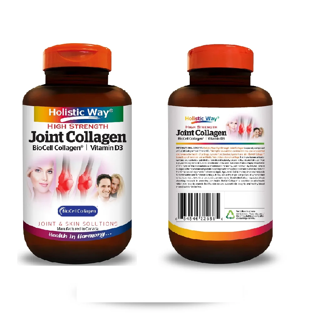 New Zealand High Strength Joint And Skin Solution 60 Vegetarian Capsules Holistic Way Joint Collagen