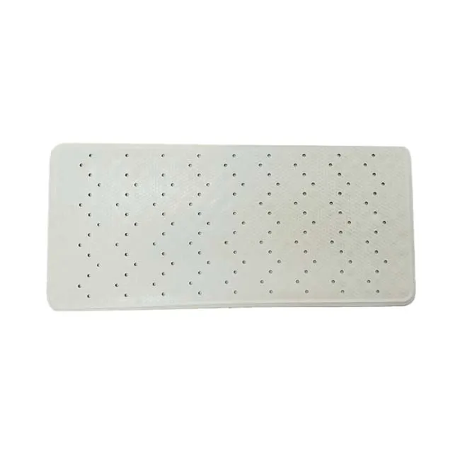 Good Quality Sustainable Natural Rubber Bath Mat In Cream White Color Non Slip Bath Mat For Hotel Home Bulk Buy