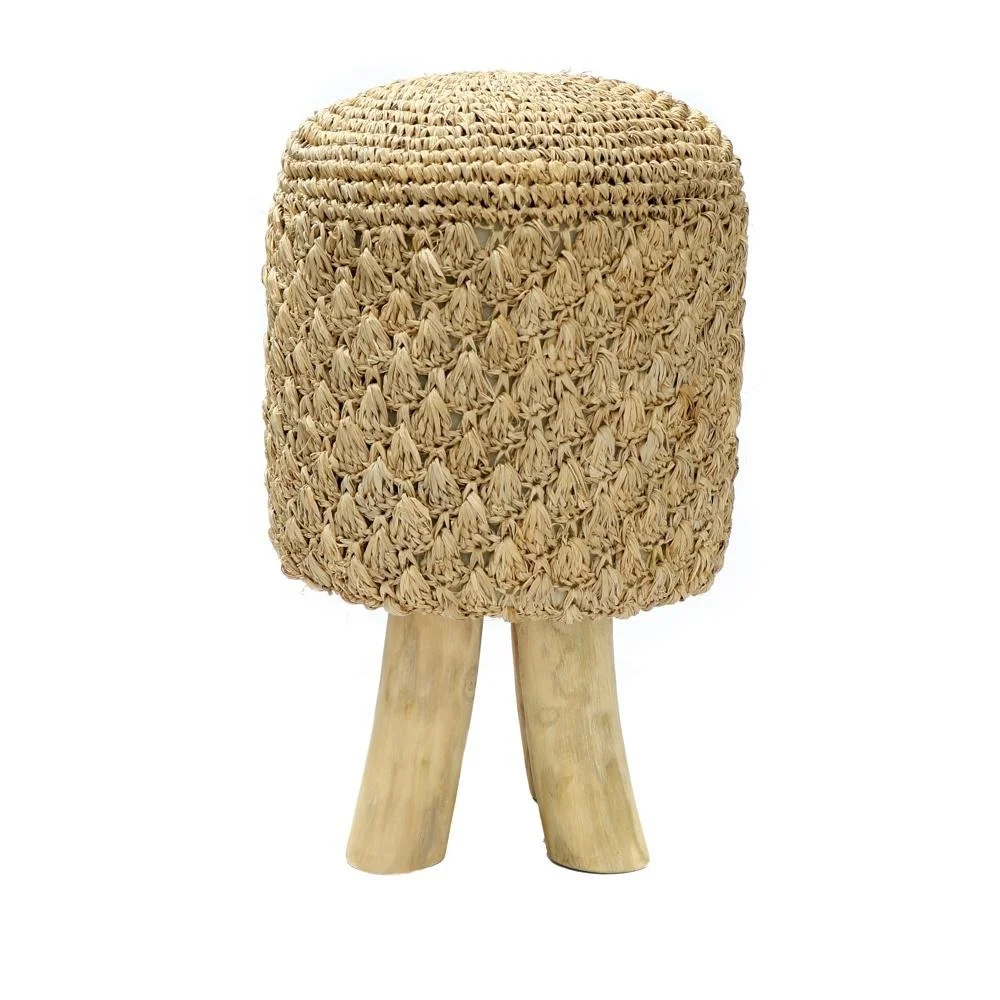 2021 Modern living room furniture comfortable fabric stool round living room stool from Vietnam ready to ship