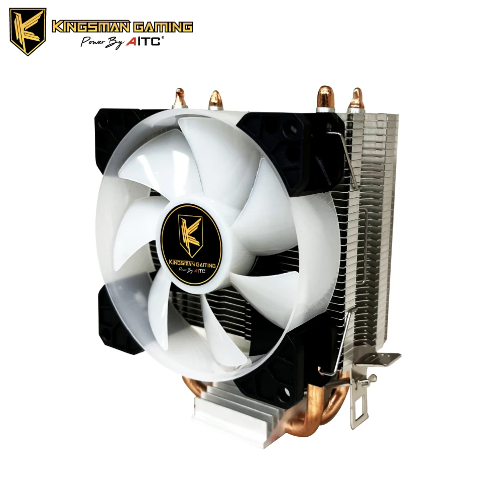 RGB LED CPU Tower Fan with u-shaped copper Heatpipes