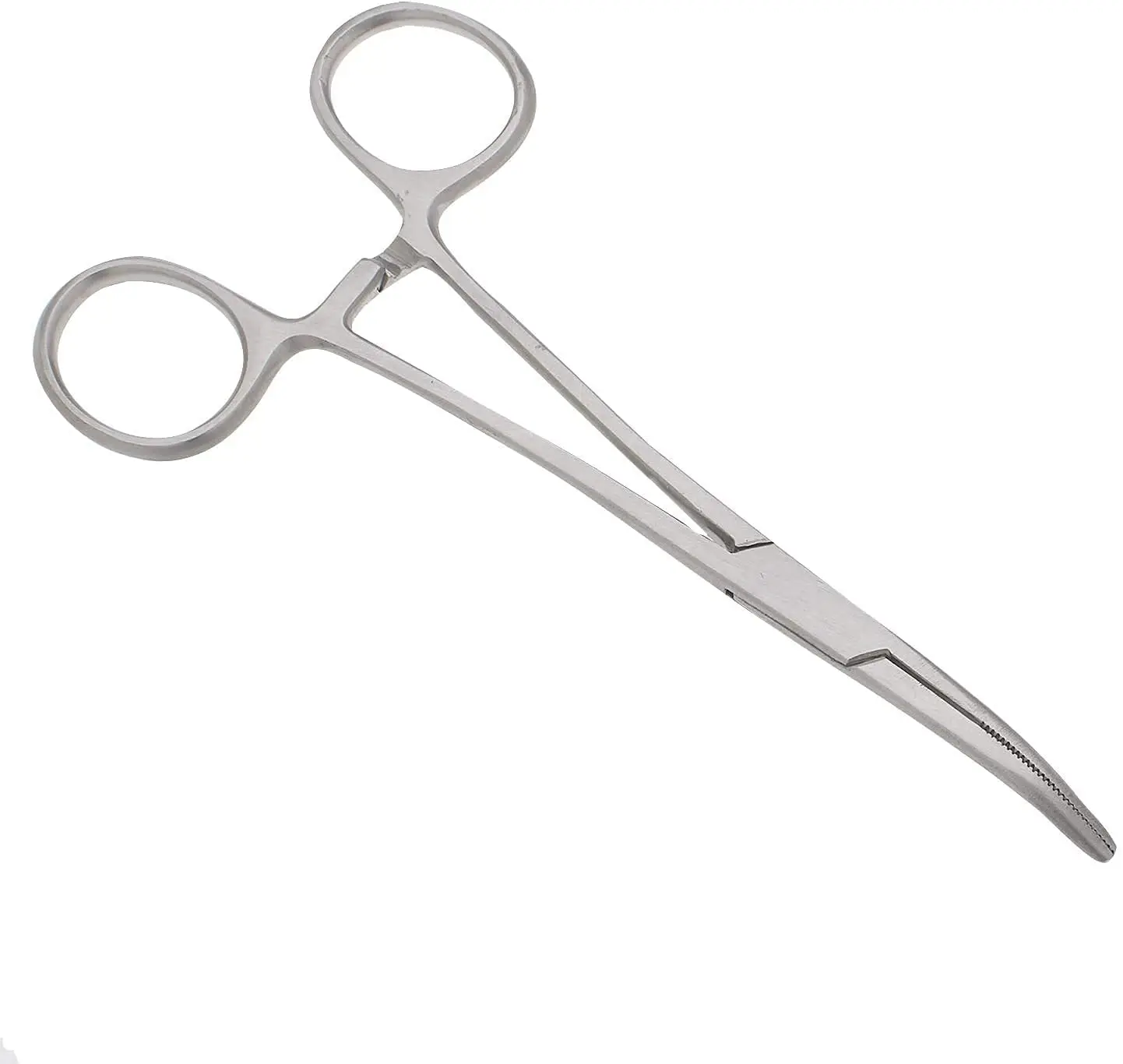Pair of Fishing Forceps, Straight and Curved, Stainless Steel - Ideal Fishing Pliers for Any Fishing Tackle Kit