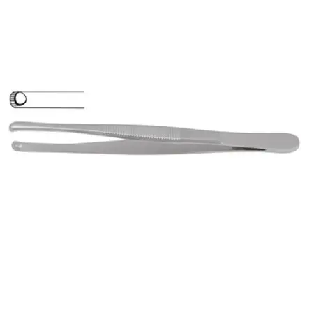 Selman Tissue Forceps rounded tips & teeth   Selman Tissue Forceps Nonslip Grip Surrounding Cupped Tip Straight Serrated Jaws Su
