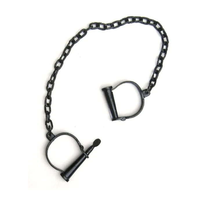 Exporters OF Leg Cuff Ball and Chain Iron Black Solid Shackle prison chain ball with leg cuff In Heavy Metal Customized For Sale