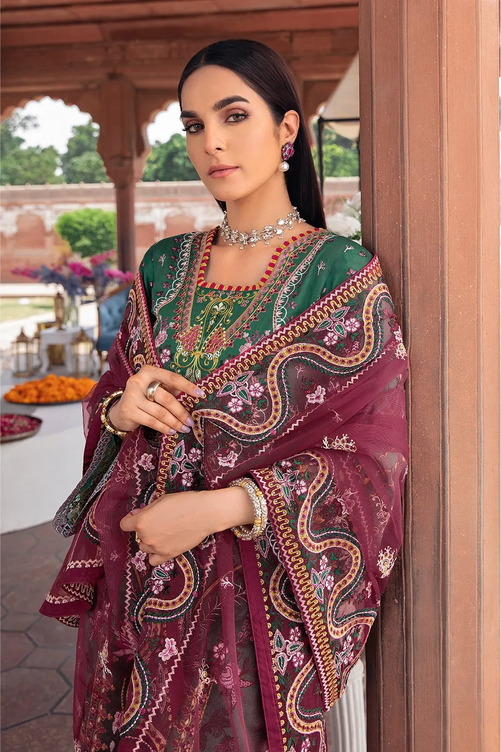  Оригинальный readymad Прошитые вечерние фирменные Пакистана с вышивкой Детская Хлопковая одежда на лето коллекции дизайнера Исламской shalwar kameez)