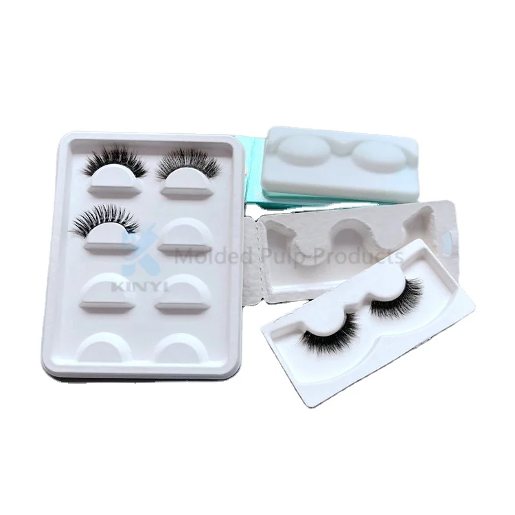 Custom Paper Pulp Molded Eye Lash Packaging Tray