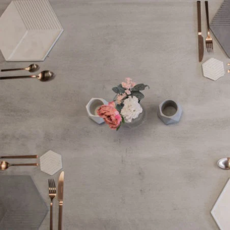 1.1Kg Grey Concrete Serving Wedding Restaurant dishes plates dinner Plate