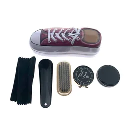 Cute Tin Box Shoe Shape Shoe Care Shine Kit Shoe Caring Set