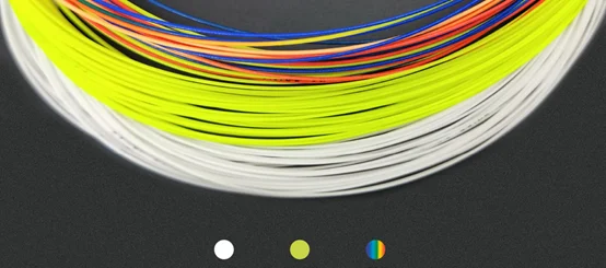 Details practicing badminton racket string