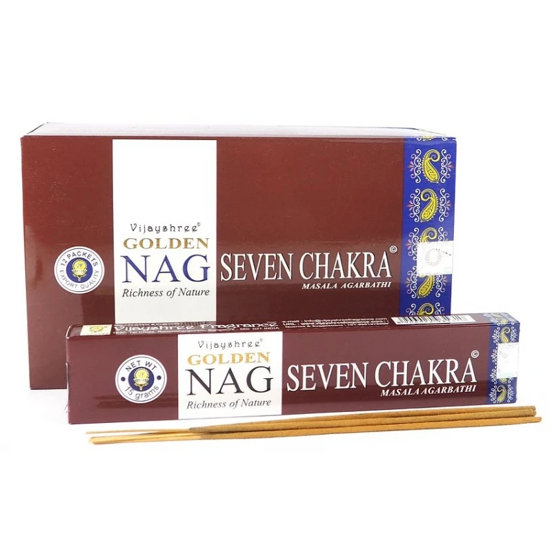 Best Retailer Private Label Nag Seven Chakra 15gram Incense Sticks