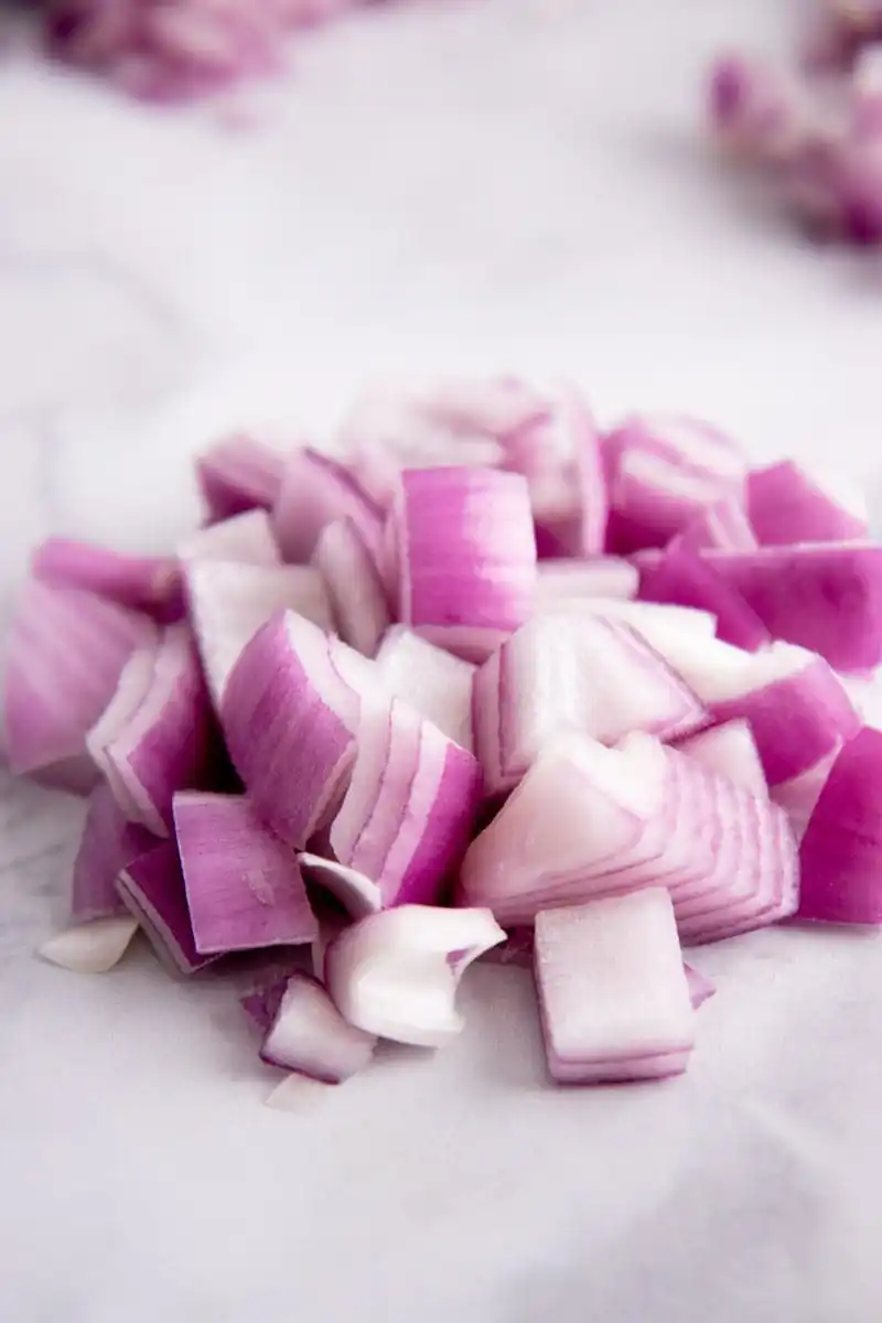 Frozen Purple Onion Good Quality Affordable Rice IQF Onion Dices in Vietnam