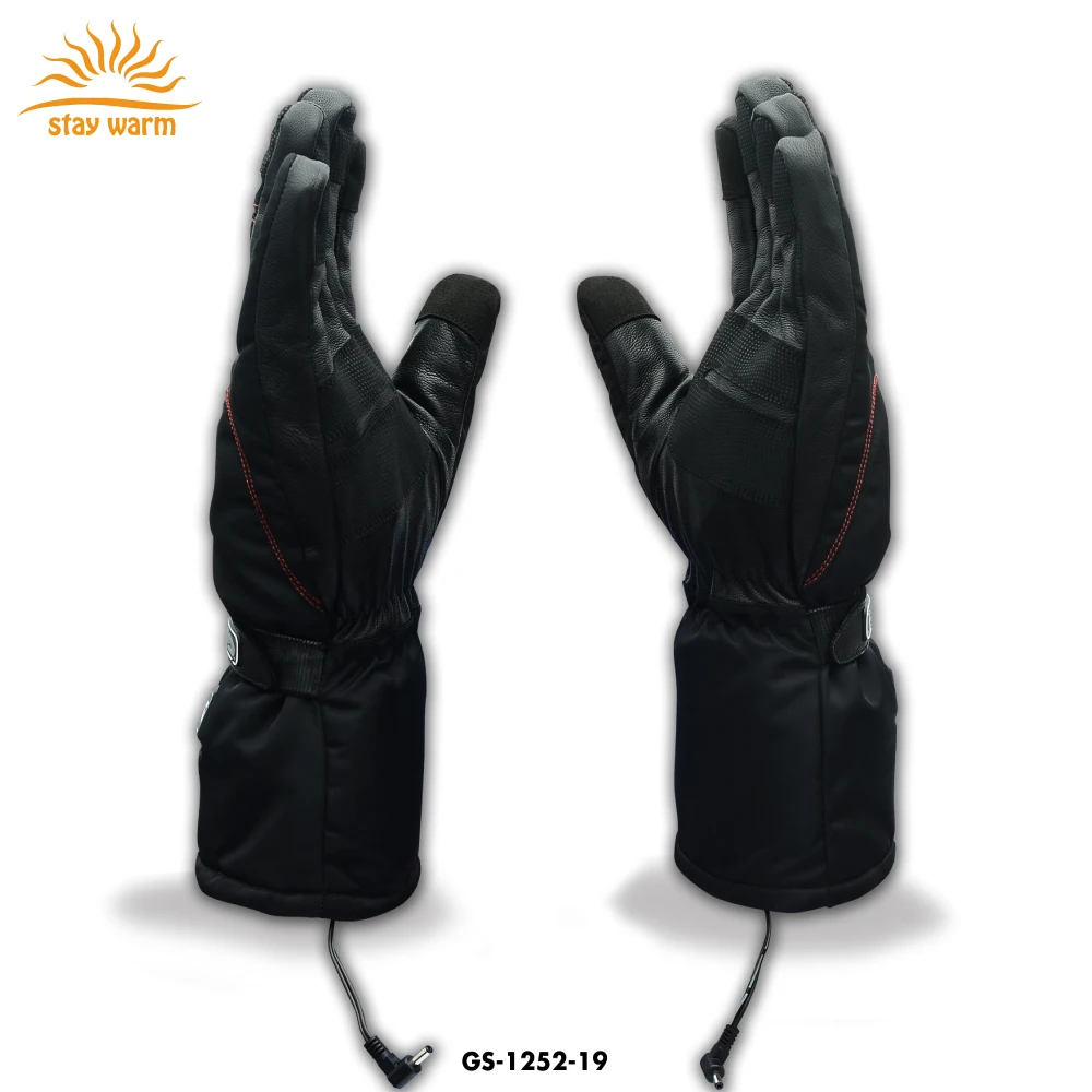 Original Factory Winter Waterproof Outdoor Sports Electric Heated Gloves For Motorcycle Ski Snowboard
