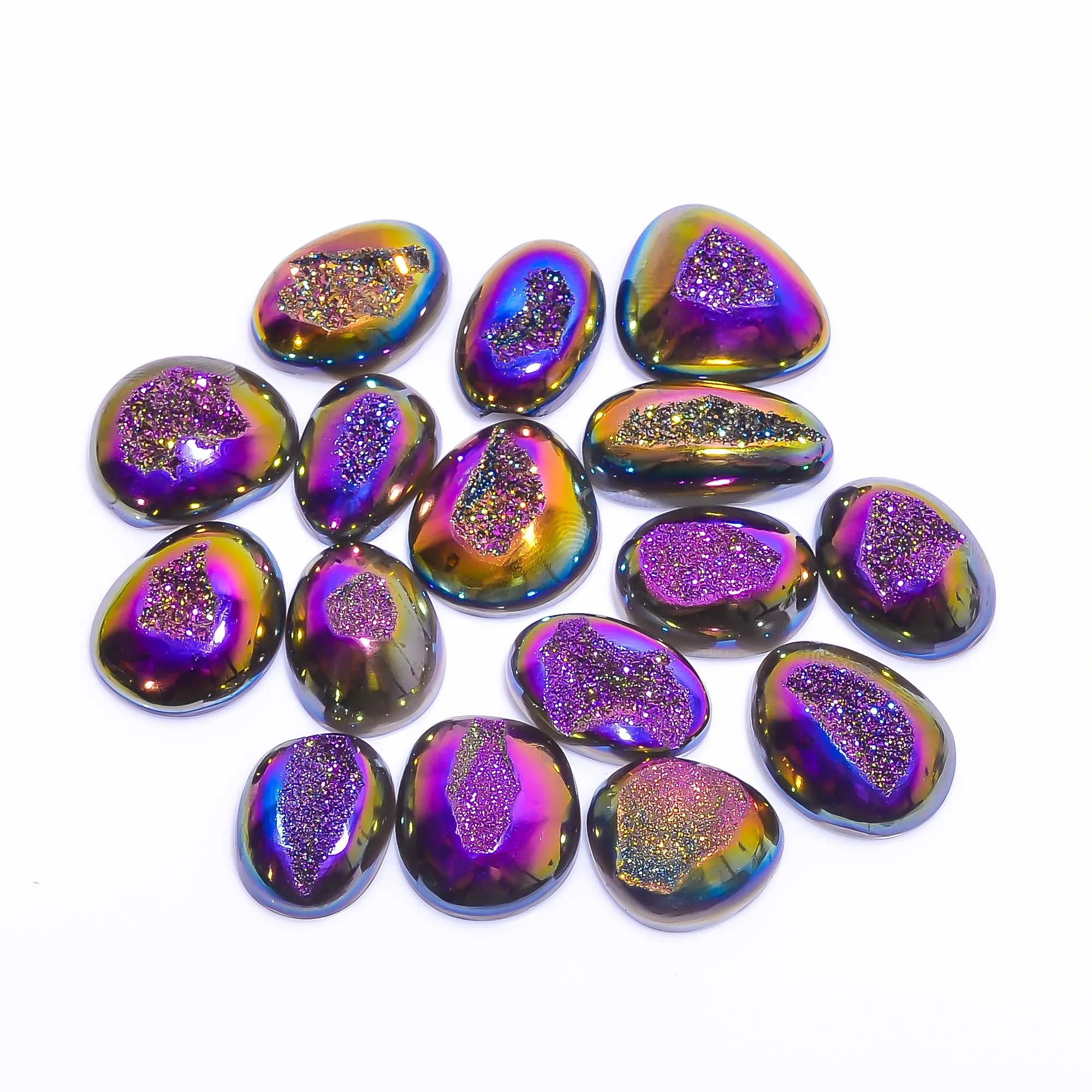 Natural Titanium Druzy Gemstone Wholesale Lot For Making Jewelry Druzy Loose Wholesale Lot Price