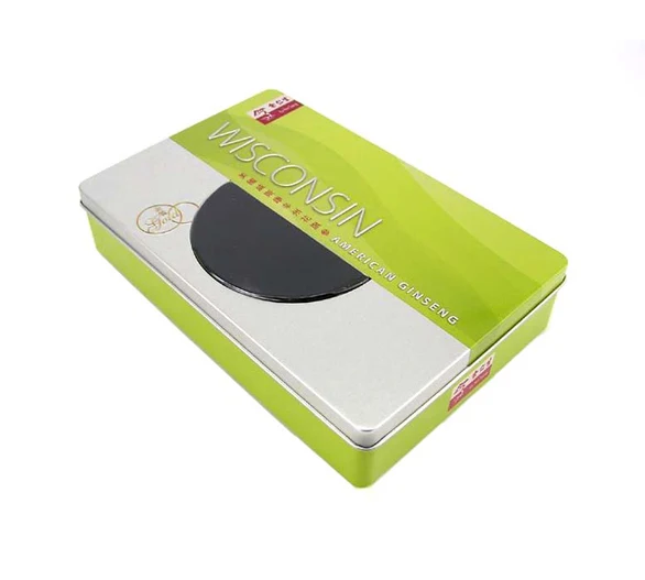 
Metal Tin box rectangular with Window Lid for foods 