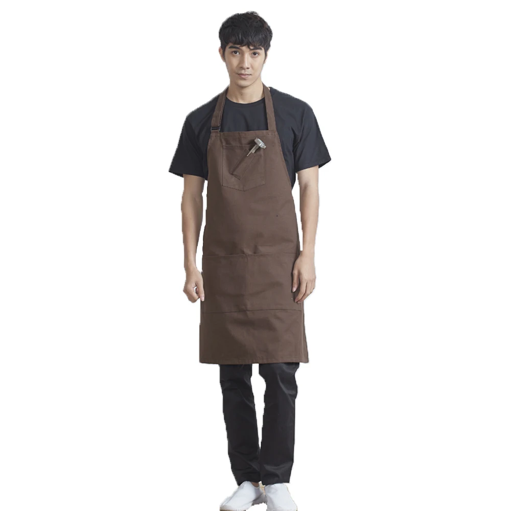 Многофункциональные фартуки из натуральной кожи регулируемые для уборки с несколькими карманами большие размеры