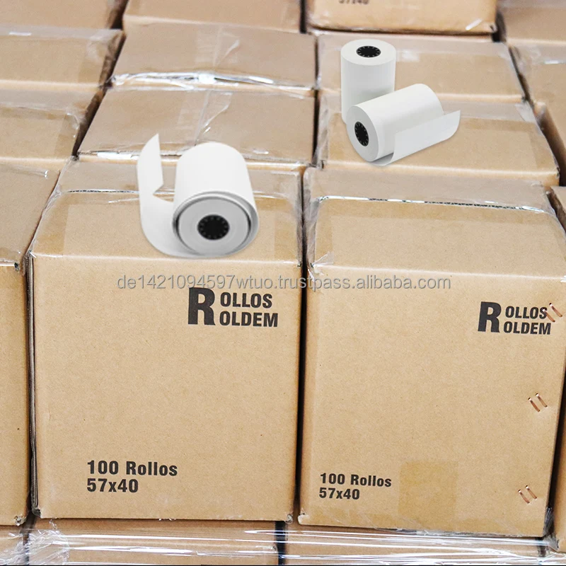 Printed Thermal POS Paper roll 57mm Cashier Printing Thermal Paper roll