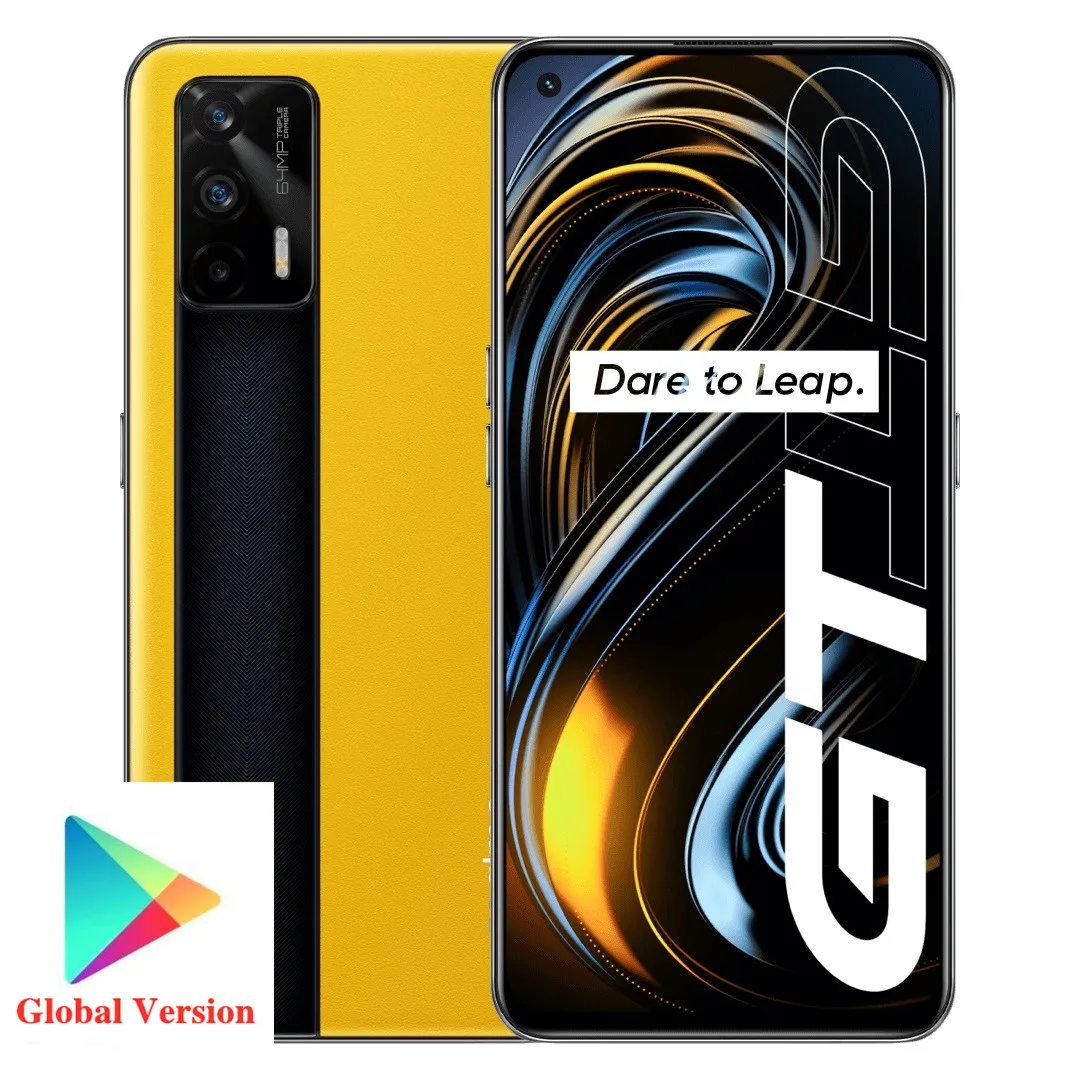 
Глобальная версия Realme GT 5G телефон 8 Гб 128 оснастки 888 65 Вт Супер Дартс заряда 120 Гц 6,43 дюймов AMOLED NFC 