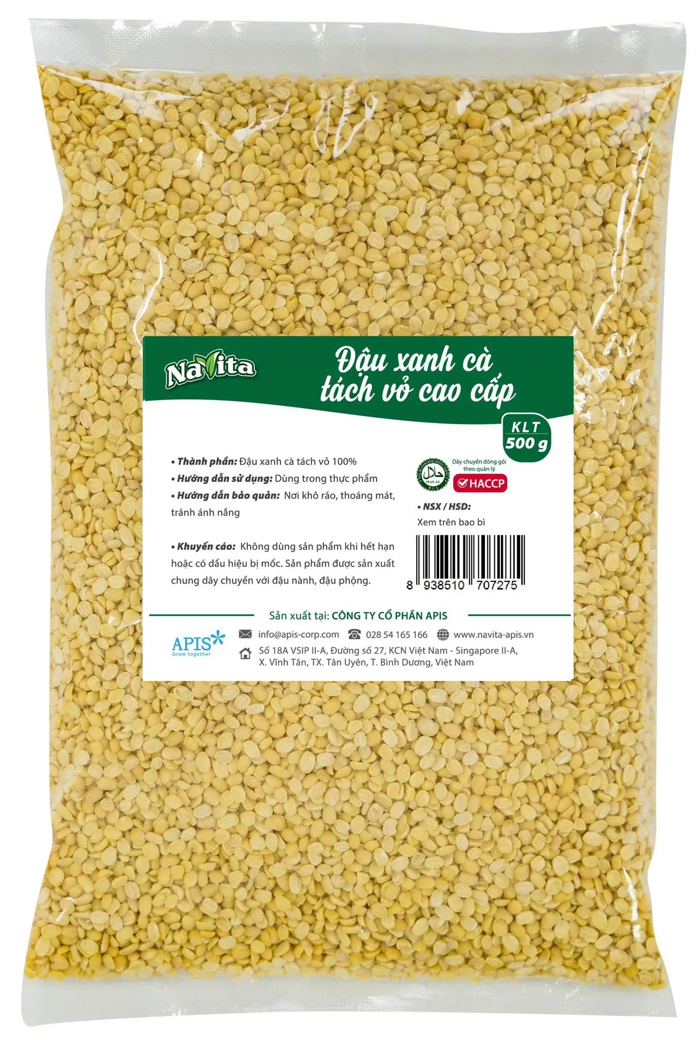 Peeled green beans, 500gr zip bag packaging, yellow seeds are not broken, cheap price