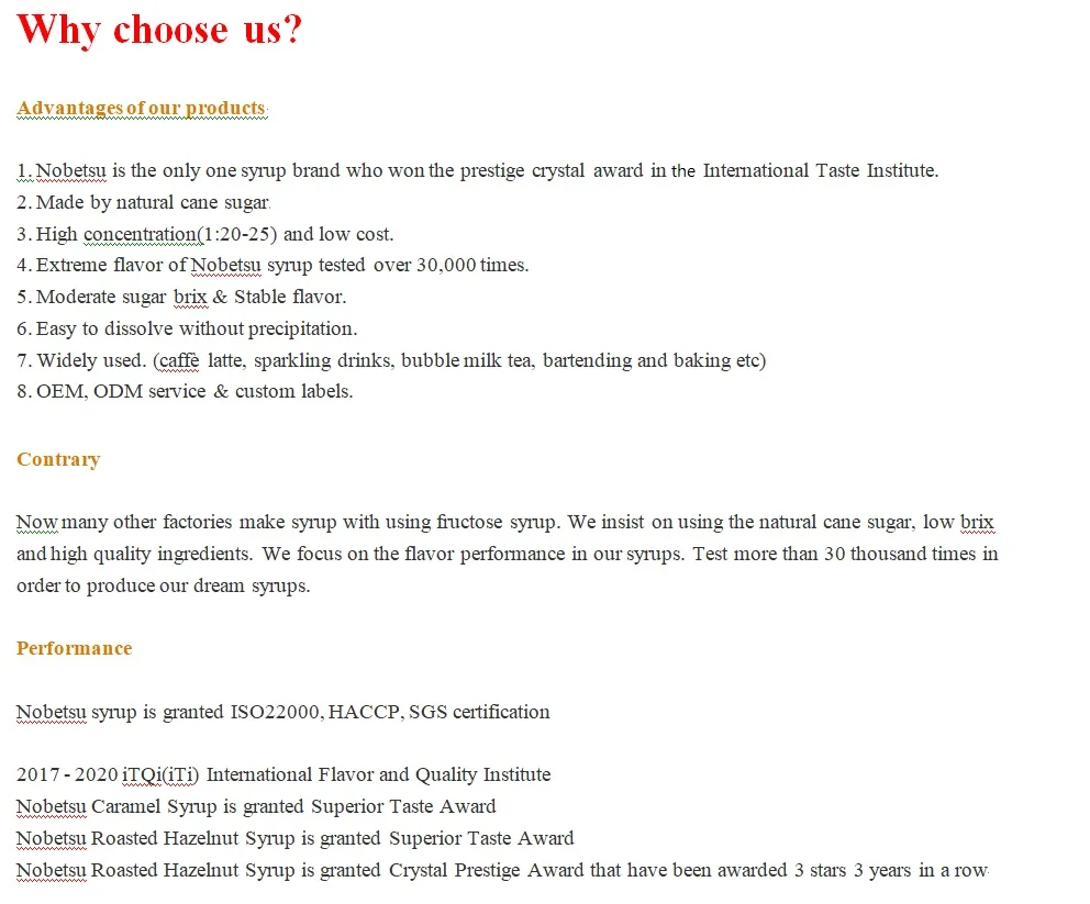 Rasberry Concentrated Flavor Syrup coffee latte milk bubble tea syrup factory production