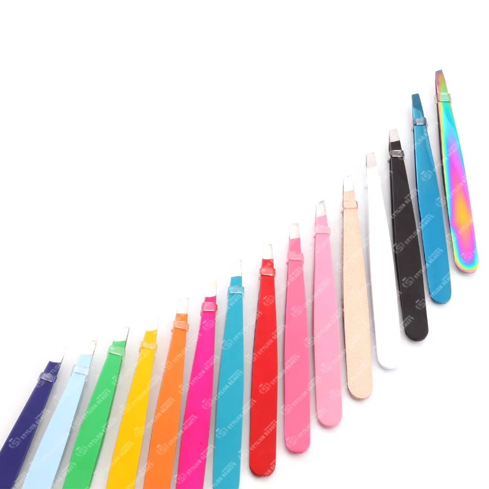 Professional Eyebrow Tweezers High Quality Best Tweezers For Plucking Hair Tweezers Manicure Beauty Tool Private Label