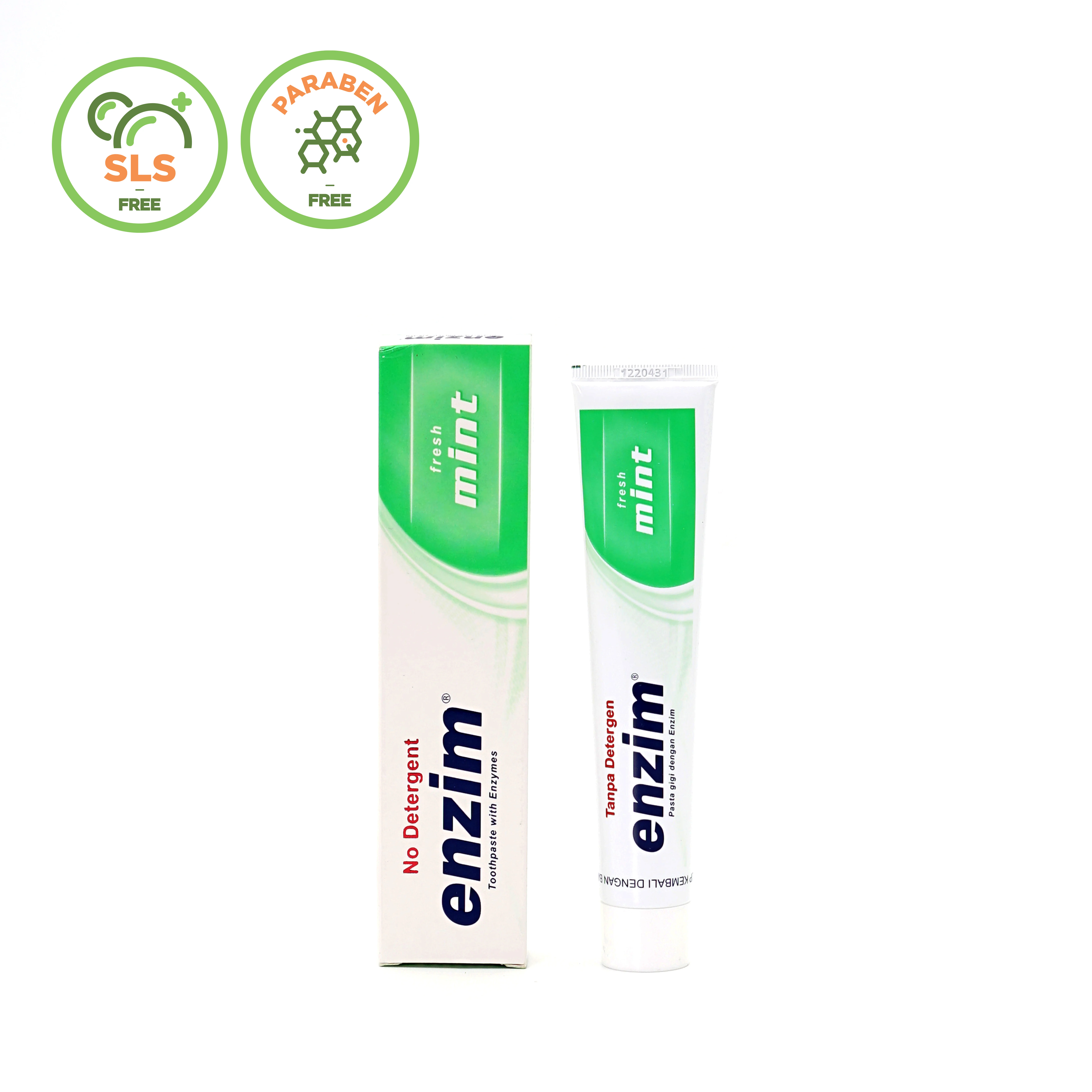  Зубная паста без моющего средства со вкусом свежей мяты 100 мл/124 г помогает избавиться от язв во рту и неприятного дыхания по оптовой цене