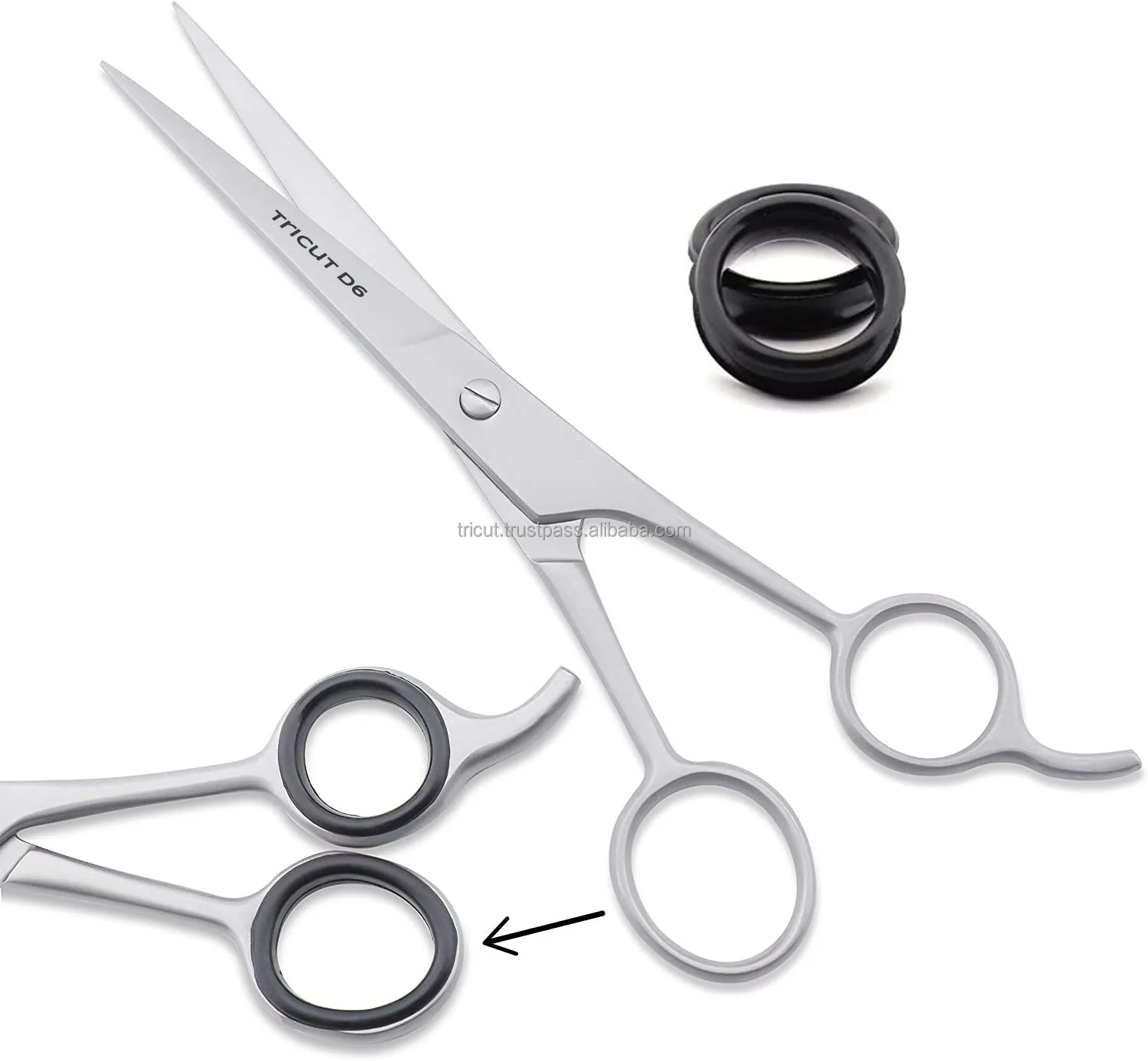 Japanese Stainless Steel Hair Cutting Salon Barber Scissors Shears-Silver