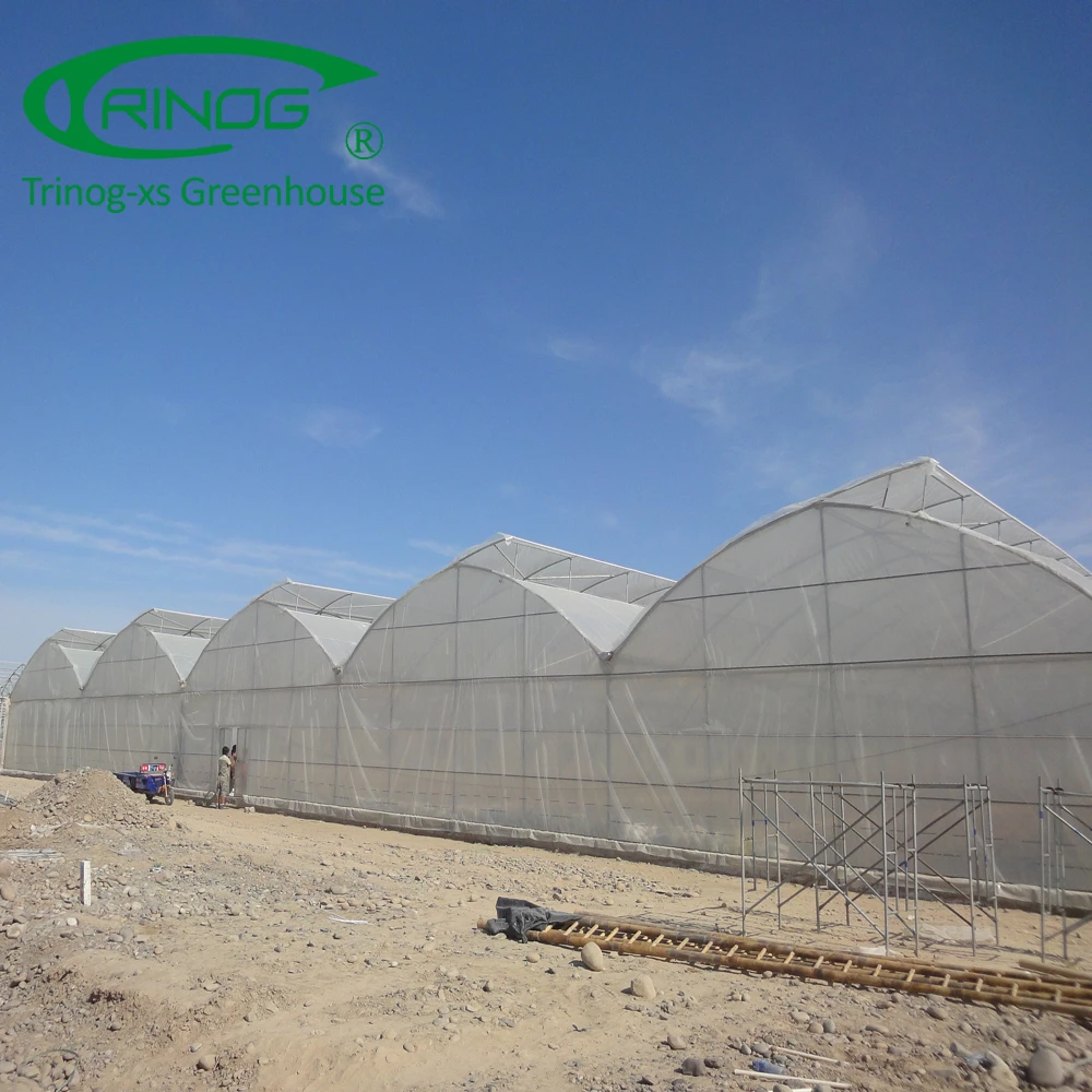 Industrial Commercial Low Cost Multispan UV greenhouse plastic film for sale