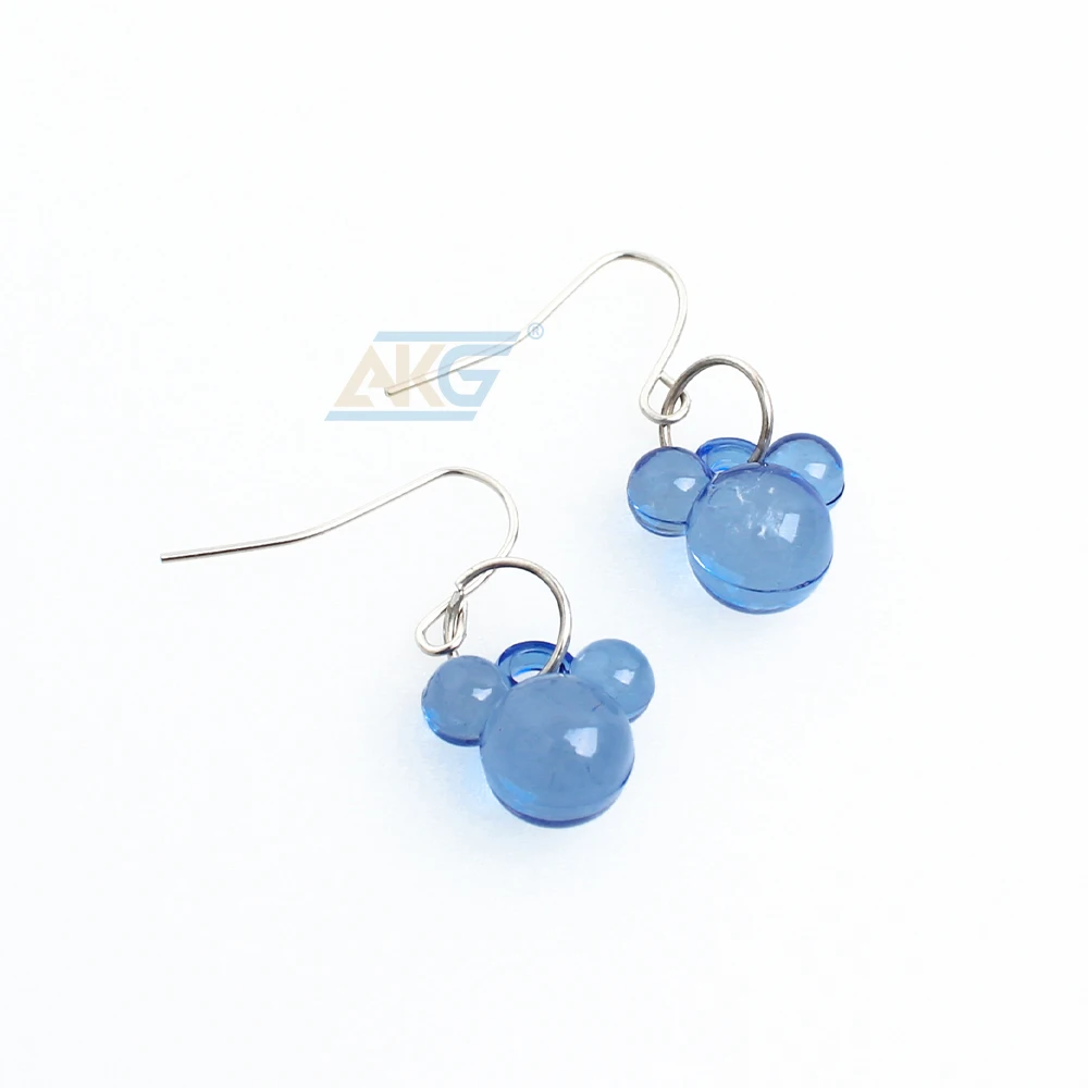 Cute Earrings For Child Cute Mouse Available in Blue and Yellow