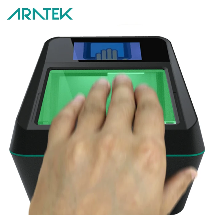 
4 4 2 Fingerprint Scanner 10 Fingers Aratek A900 USB Fingerprint Reader with FBI Certified 442 Biometric Scanner 