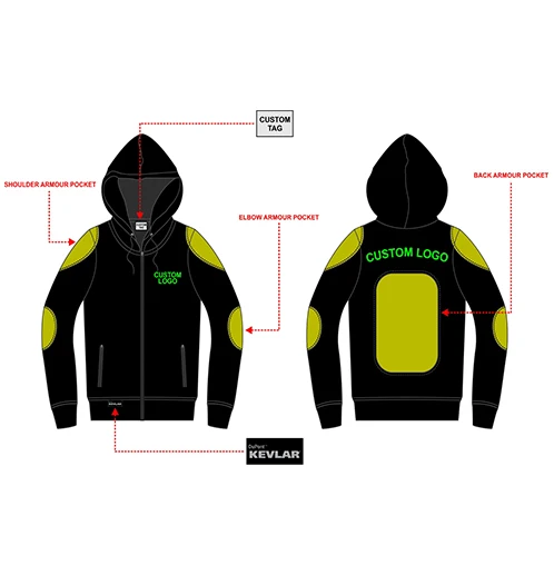 
 3-слойный Многофункциональный бронированный мотоцикл толстовка с фирменными устойчивость к истиранию и порезов усиленный материал подкладки  