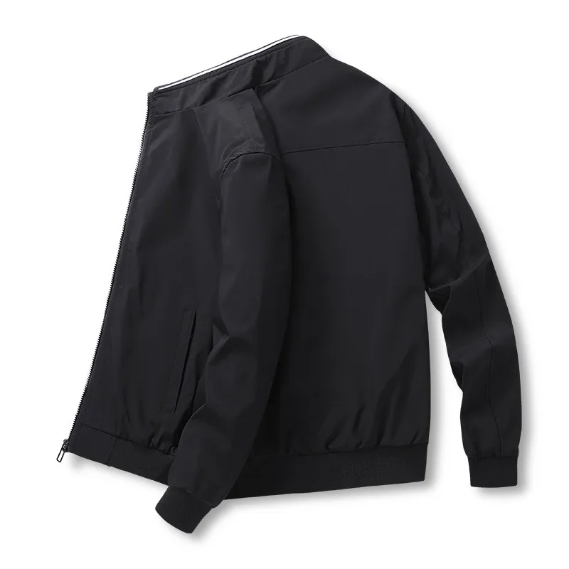 Customized high quality 2021 Wholesale Spring&Autumn Stand Collar Simple Style Men Outdoor Casual Sports Jacket