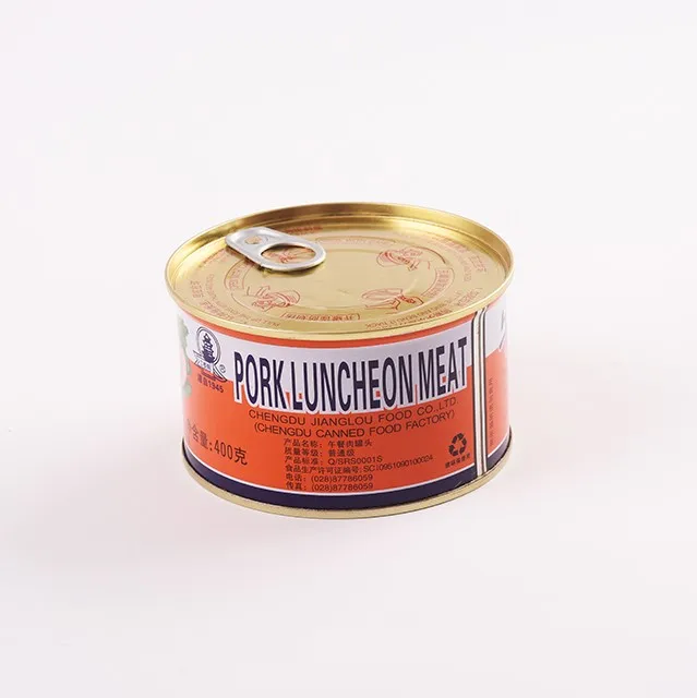 Консервированная свиная ветчина круглой формы, блюдо для мяса домашней птицы, неискусственные цвета, подходит для людей любого возраста