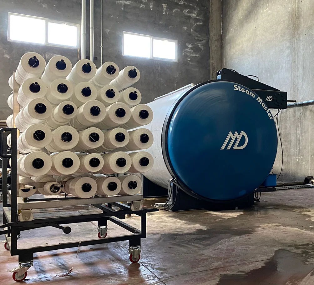 Textile Cone Bobbin Yarn Fixing Conditioning Steaming Machine Steamer Autoclave HT HP