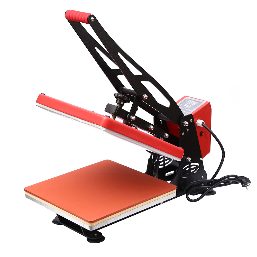 CE Proves  Heat Press Machine  Touch Screen 38*38 CM  Machine With Gas  Spring Sell Brazil Market