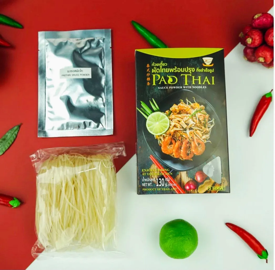 Export Product Of Thailand Instant Noodles Pad Thai Sauce Powder With Noodles Packing 130 G Quality Products Halal Standards