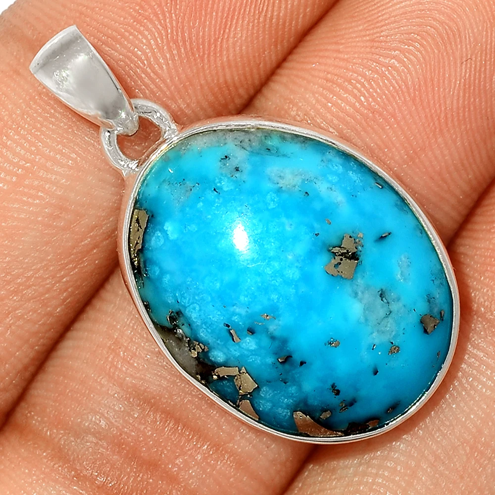 Набор из очень редких ААА иранских бирюзовых овальных подвесок с кабошоном