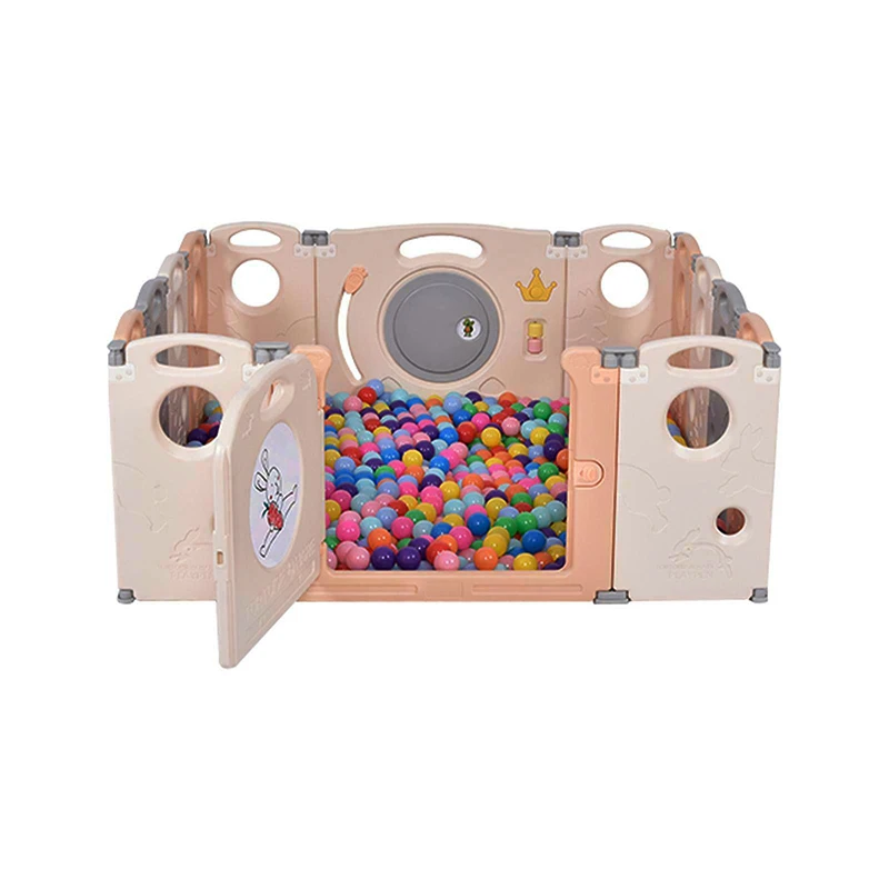 
ABST Manufacturer Assembly Living Room Playpens Baby Portable Playpen Wooden Baby Safety Playpen For Baby Children 
