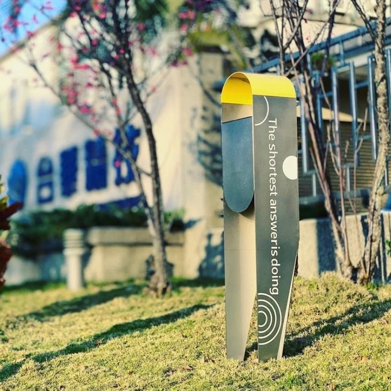 outdoor free standing ashtray steel metal