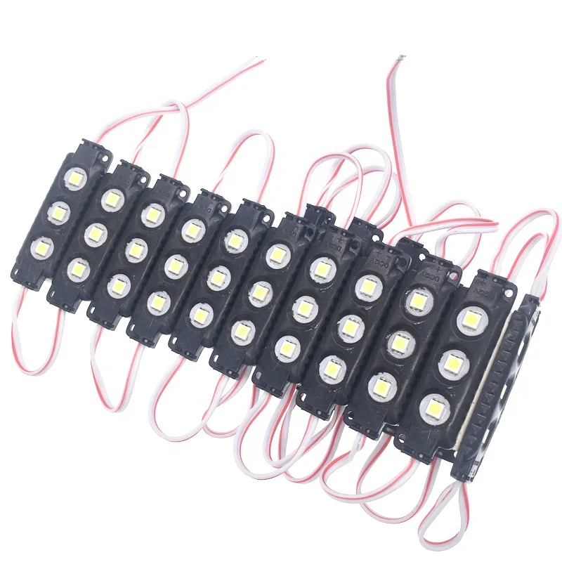 Новое поступление черный водонепроницаемый smd 5050 12v 3 светодио дный s 0,75 w для рекламы светильник коробка 5054 впрыска светодио дный модуль