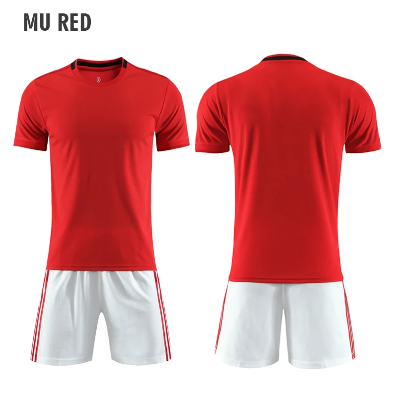 Red And White Soccer Jersey Soccer Uniform Football Jersey Sports Wear football shirt