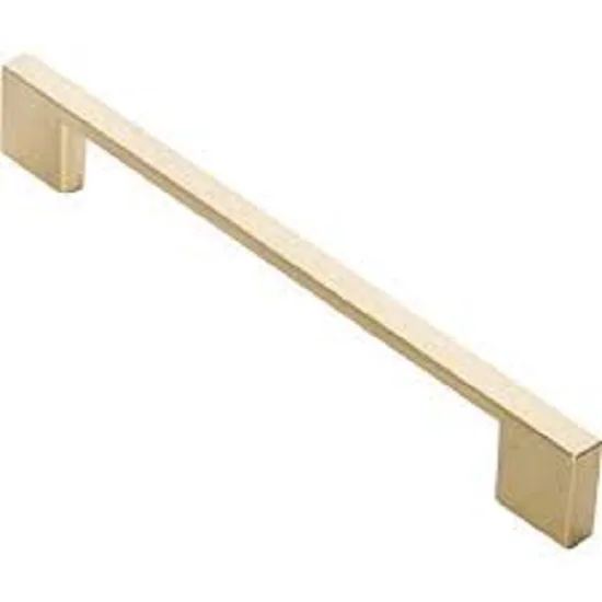 New design top quality furniture pulls kitchen gold brass door handles half moon design and brass knob