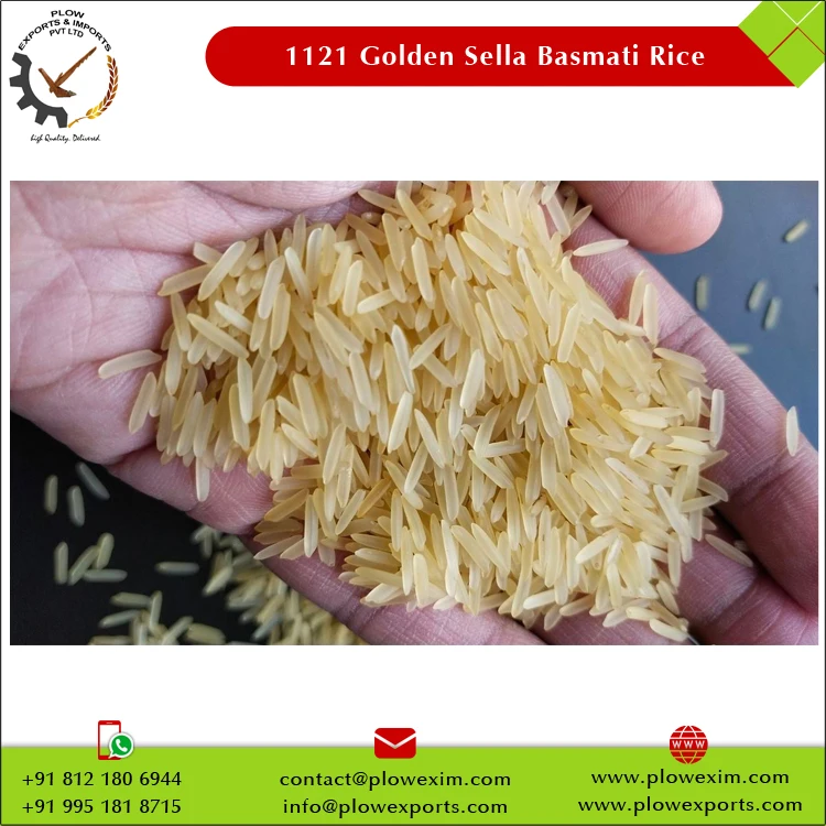 Long-Grain 1121 Golden Sella Basmati Rice at Low Market Price
