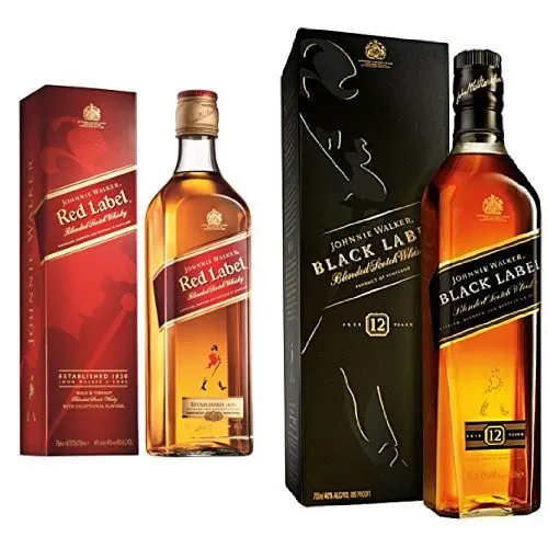 JOHNNIE WALKER BLACK LABEL WHISKY 750ML /Red Label/Double Black whiskey