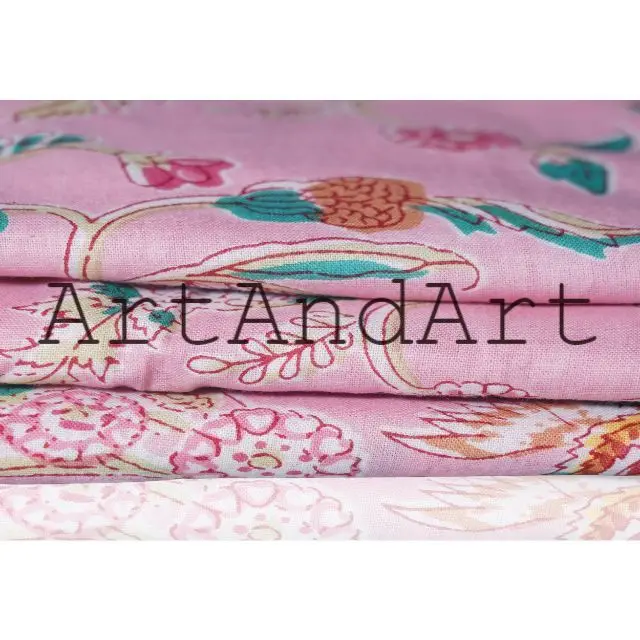 Новая хлопковая ткань ручной работы с цветочным принтом 100% от Yard Dressmaking Craft вуаль индийская ручная работа для бега